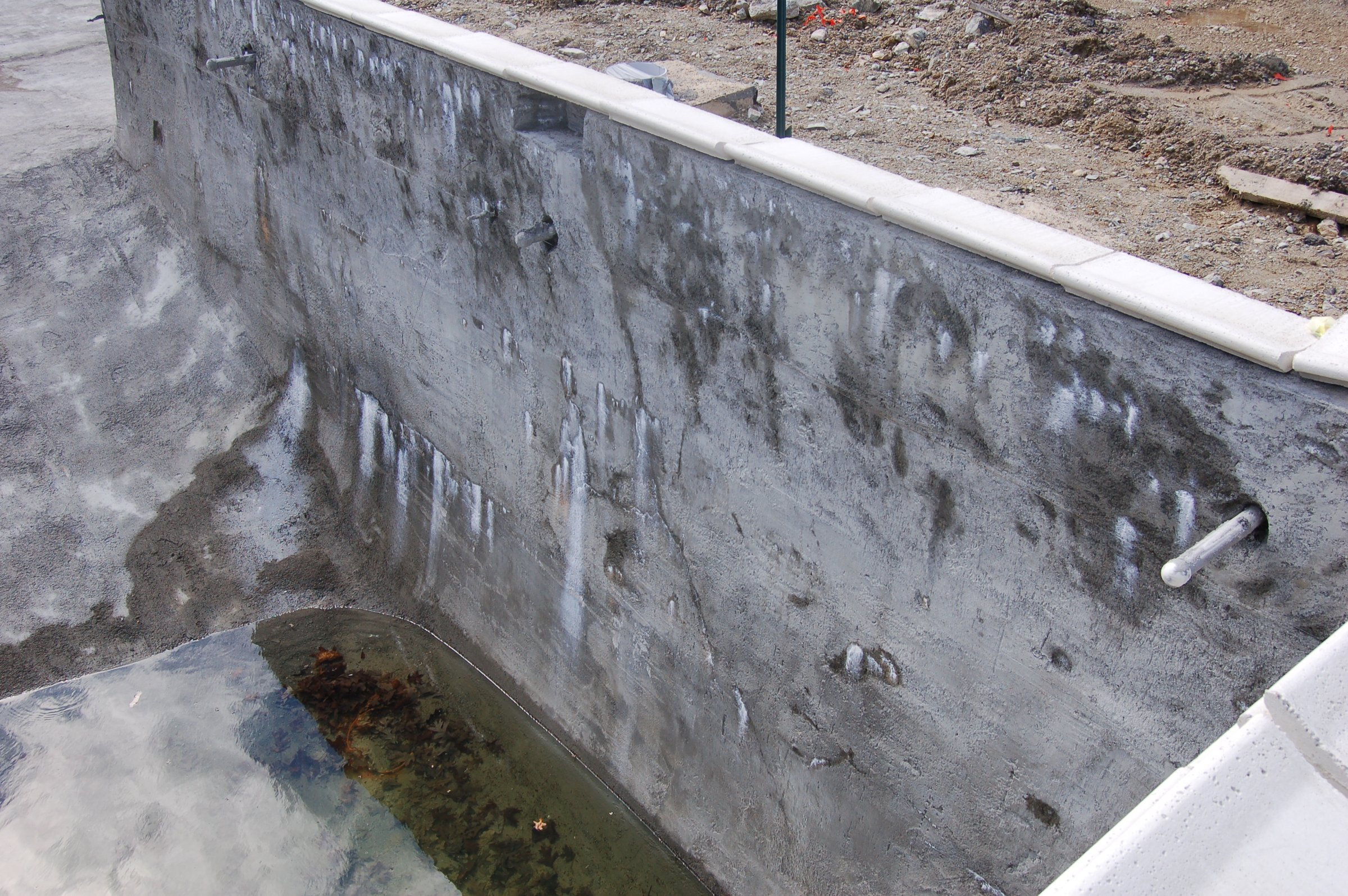 Popped Pool Shell Weepers, Efflorescence, and other Concrete Pool Shell Problems