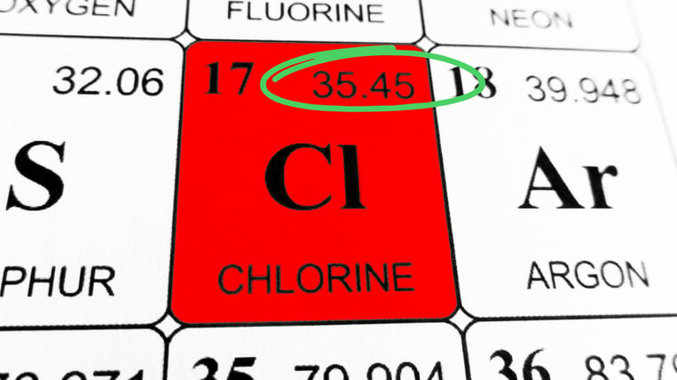 Chlorine molar weight