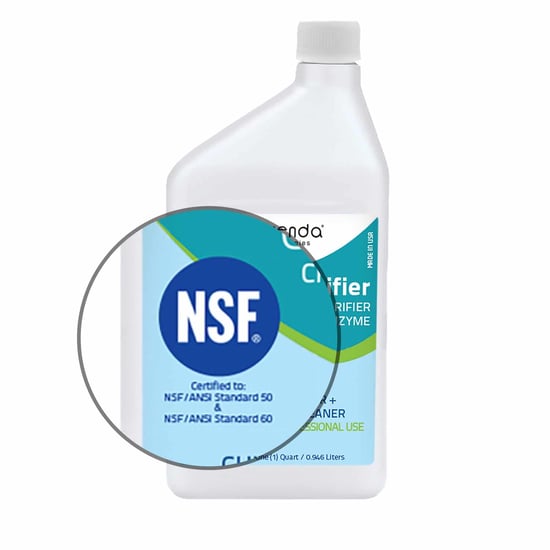 CE-clarifier, orenda clarifier, best pool clarifier, natural pool clarifier, NSF pool clarifier, NSF certified, natural pool chemical