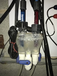 Dirty ORP probes, cloudy water, dirty pool water
