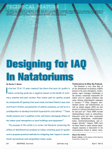 designing for IAQ in natatoriums