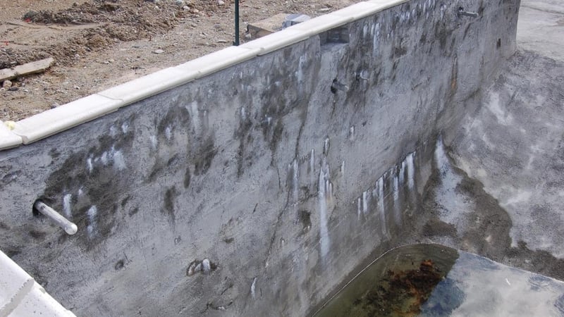 Weepers, Efflorescence and other Concrete Shell Problems - black