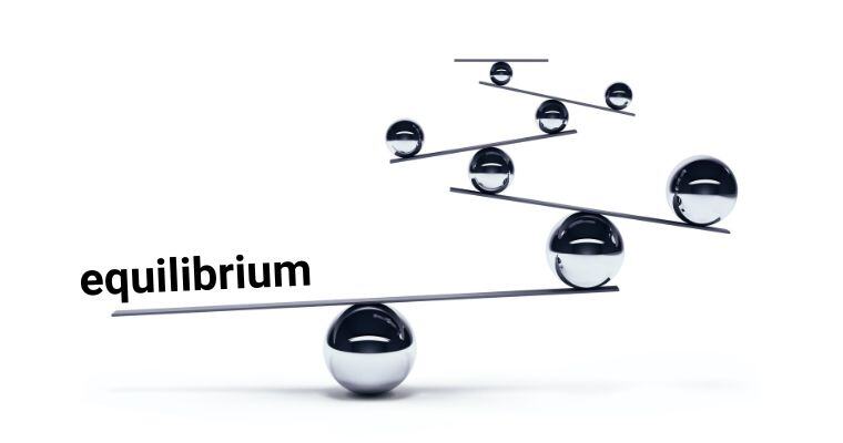 equilibrium, balancing scales, marbles balanced, weak acids and conjugate bases