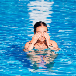 lágrimas en la piscina, pH de las lágrimas, pH ideal en la piscina, comodidad del nadador