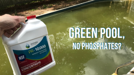 Green Pool Yet No Phosphates